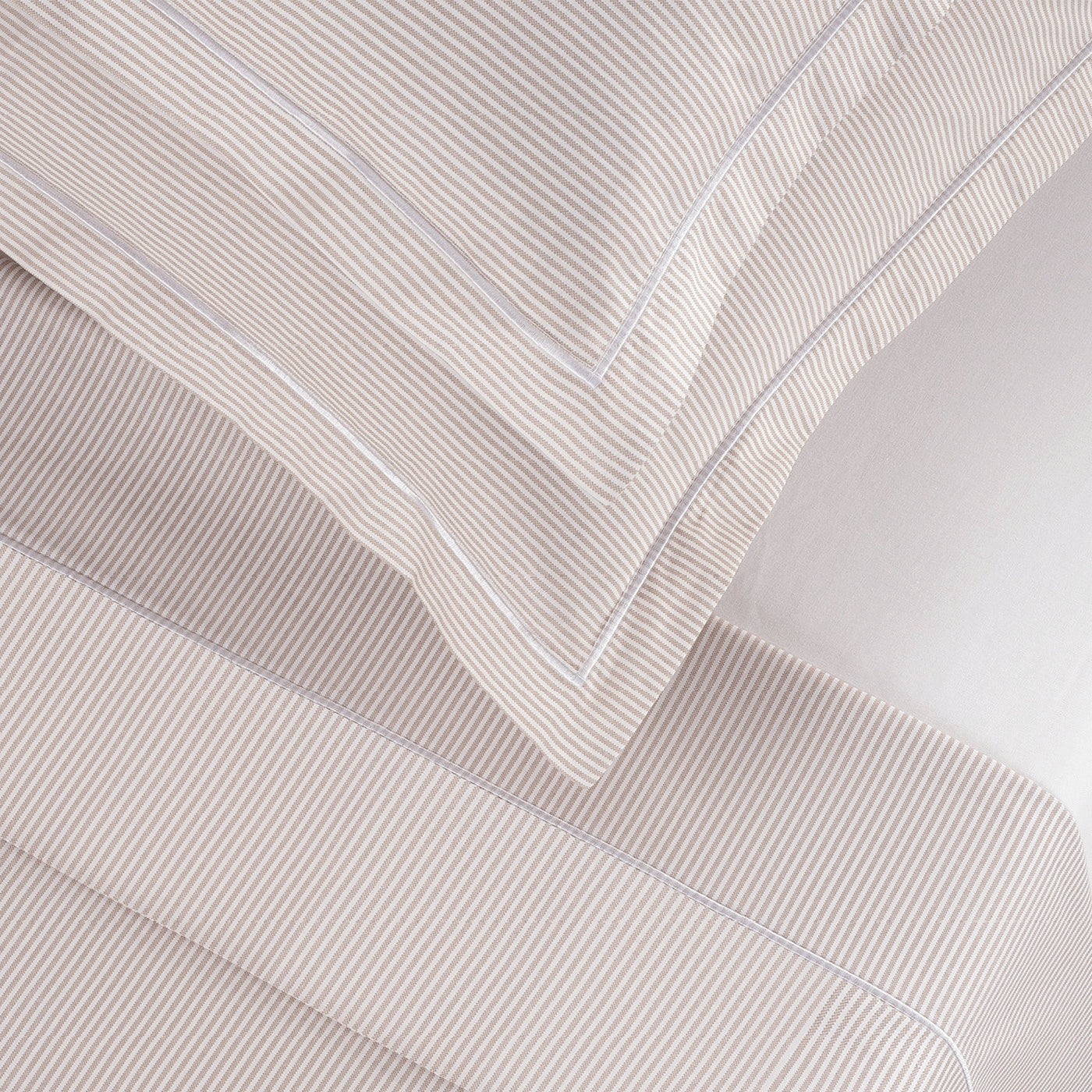 Grenoble - Housse De Couette + 1 Ou 2 Taie(S) D'Oreiller Coton Percale - Taupe