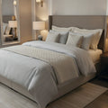 Grenoble - Housse De Couette + 1 Ou 2 Taie(S) D'Oreiller Coton Percale - Taupe