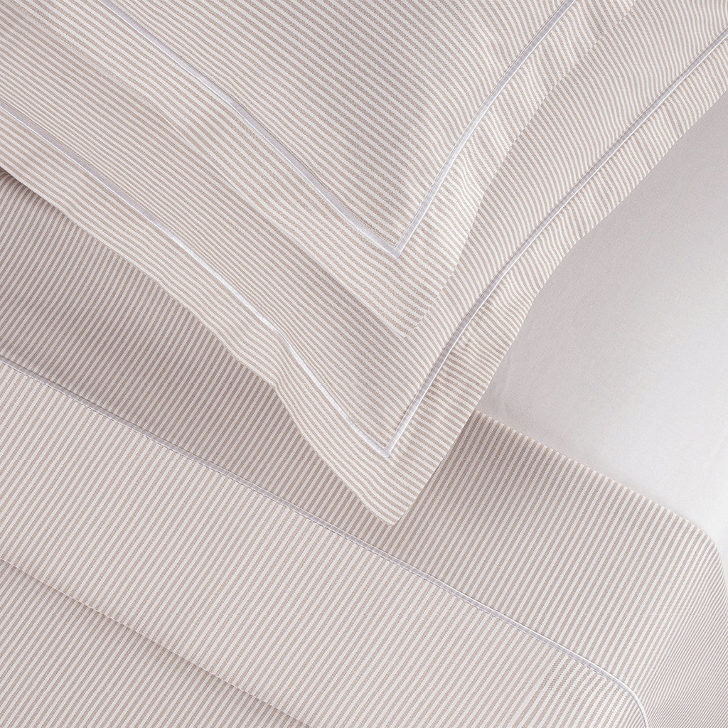 Grenoble - Set De 2 Taies D'Oreiller Coton Percale - Taupe