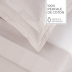 Grenoble - Ensemble De Draps Coton Percale - Taupe