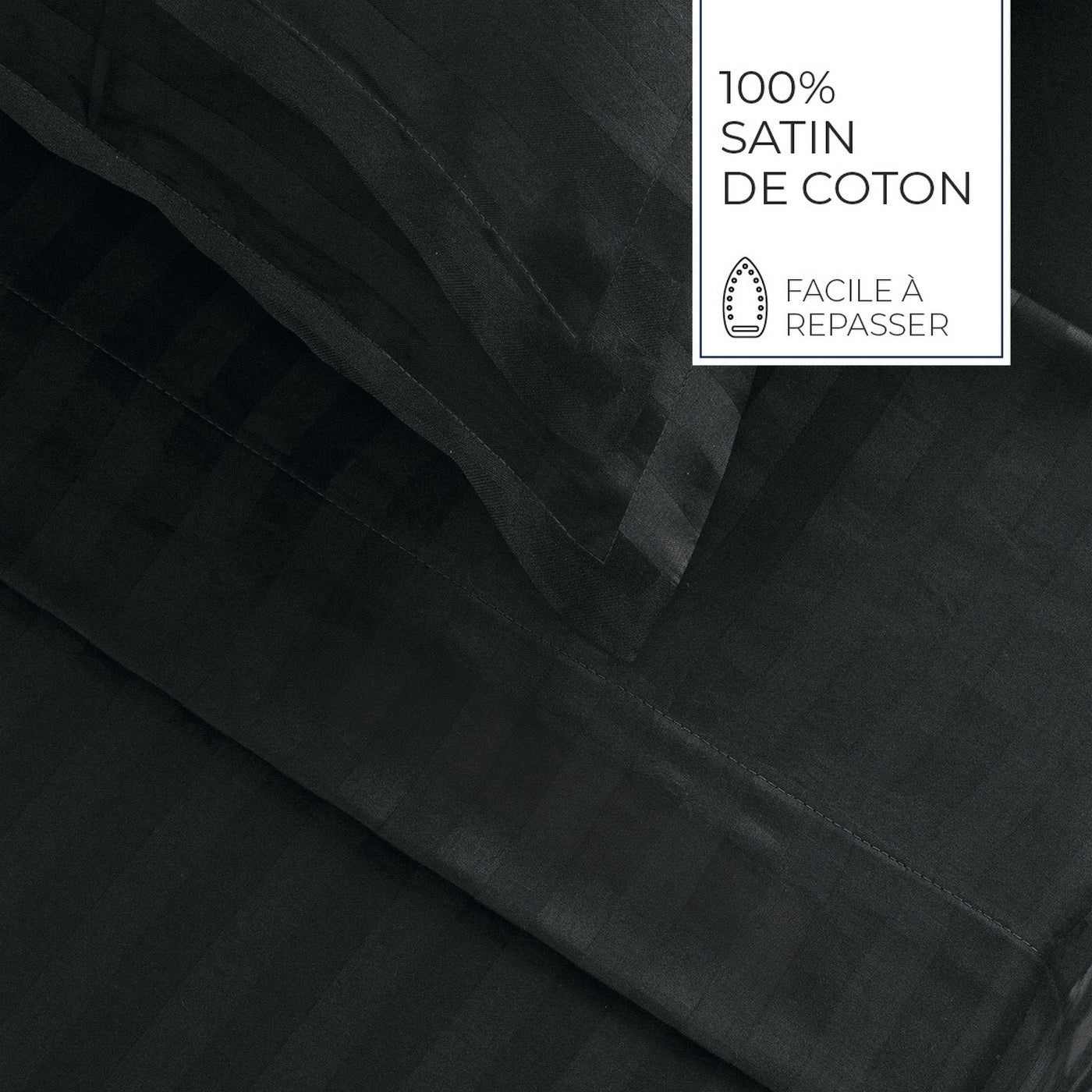 Jacquard - Drap Plat - Satin De Coton Dobby Stripe - Gris 03