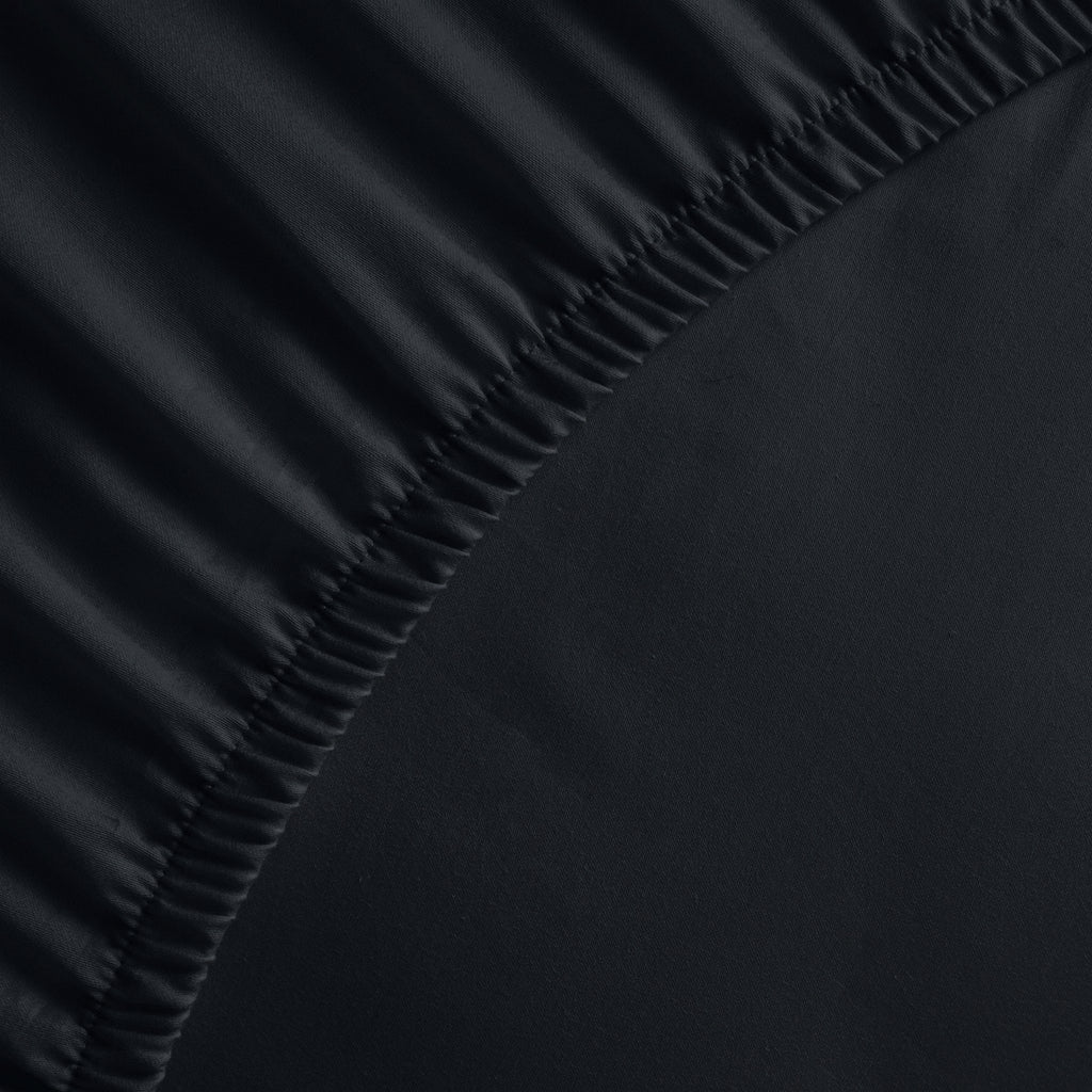 Uni - Drap-Housse - Satin De Coton - Gris 03
