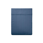 Jacquard - Drap Plat - Satin De Coton Dobby Stripe - Bleu 06