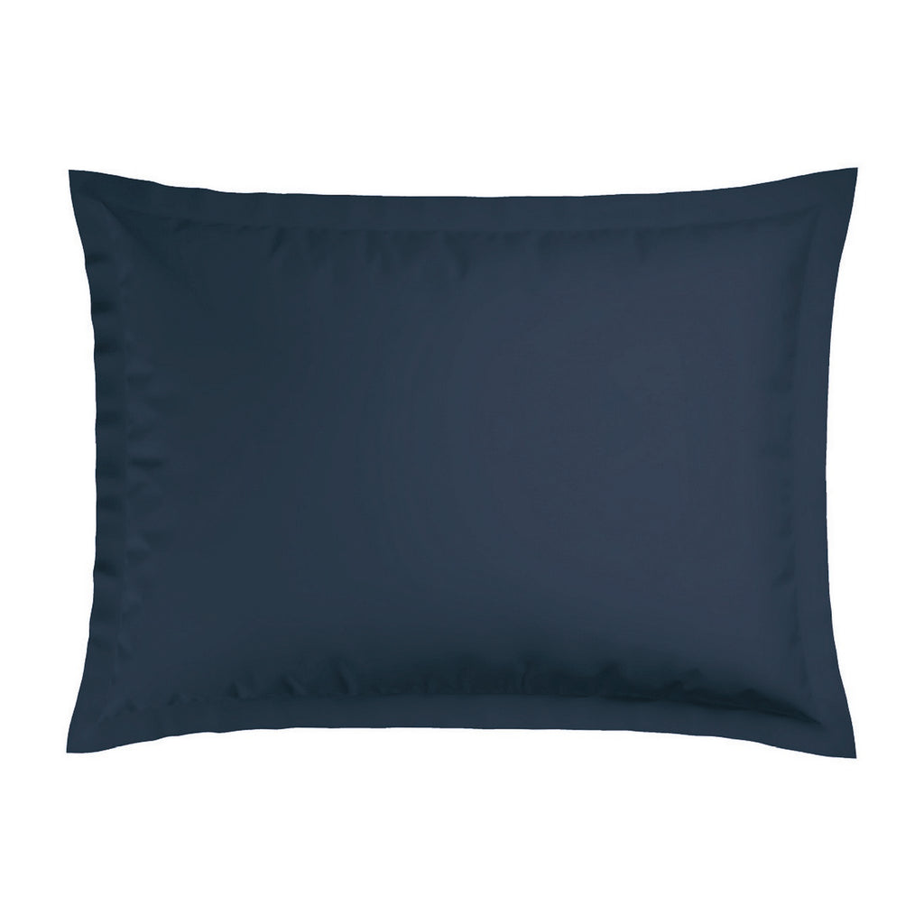 Jacquard - Set De 2 Taies D'Oreiller - Satin De Coton Rayure Tissé Dobby - Bleu 11