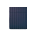 Jacquard - Drap Plat - Satin De Coton Dobby Stripe - Bleu 11