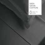 Jacquard - Drap Plat - Satin De Coton Dobby Stripe - Gris 02