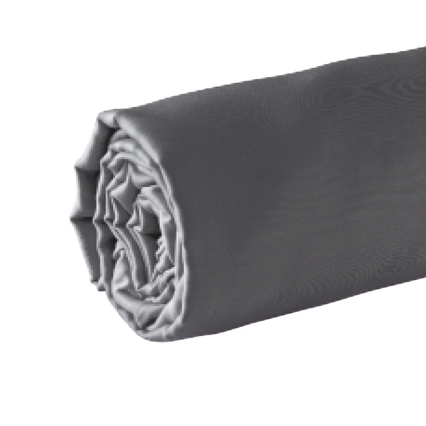 Uni - Drap-Housse - Satin De Coton - Gris 02
