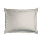 Jacquard - Set De 2 Taies D'Oreiller - Satin De Coton Rayure Tissé Dobby - Taupe 01