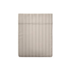 Jacquard - Drap Plat - Satin De Coton Dobby Stripe - Taupe 01