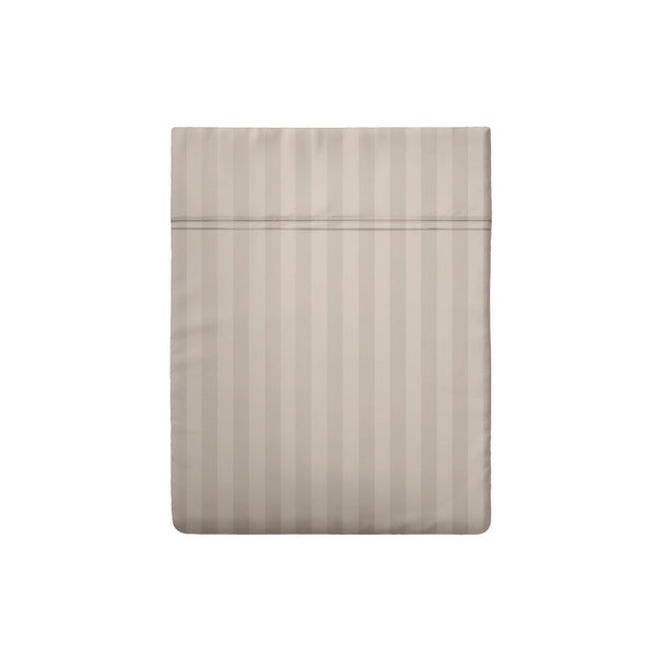 Jacquard - Drap Plat - Satin De Coton Dobby Stripe - Taupe 01