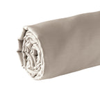 Uni - Drap-Housse - Satin De Coton - Taupe 01