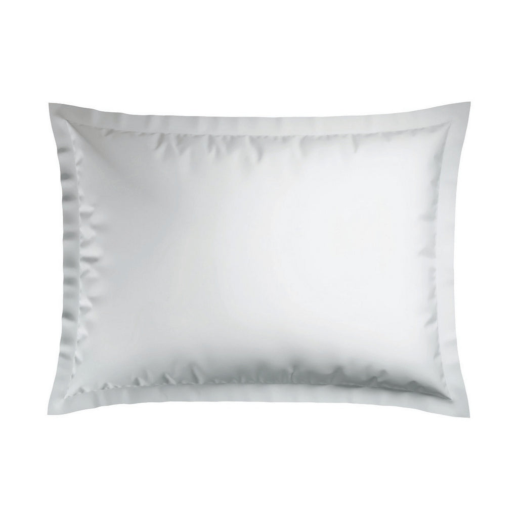 Jacquard - Set De 2 Taies D'Oreiller - Satin De Coton Rayure Tissé Dobby - Blanc 01