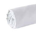 Uni - Drap-Housse - Satin De Coton - Blanc 01
