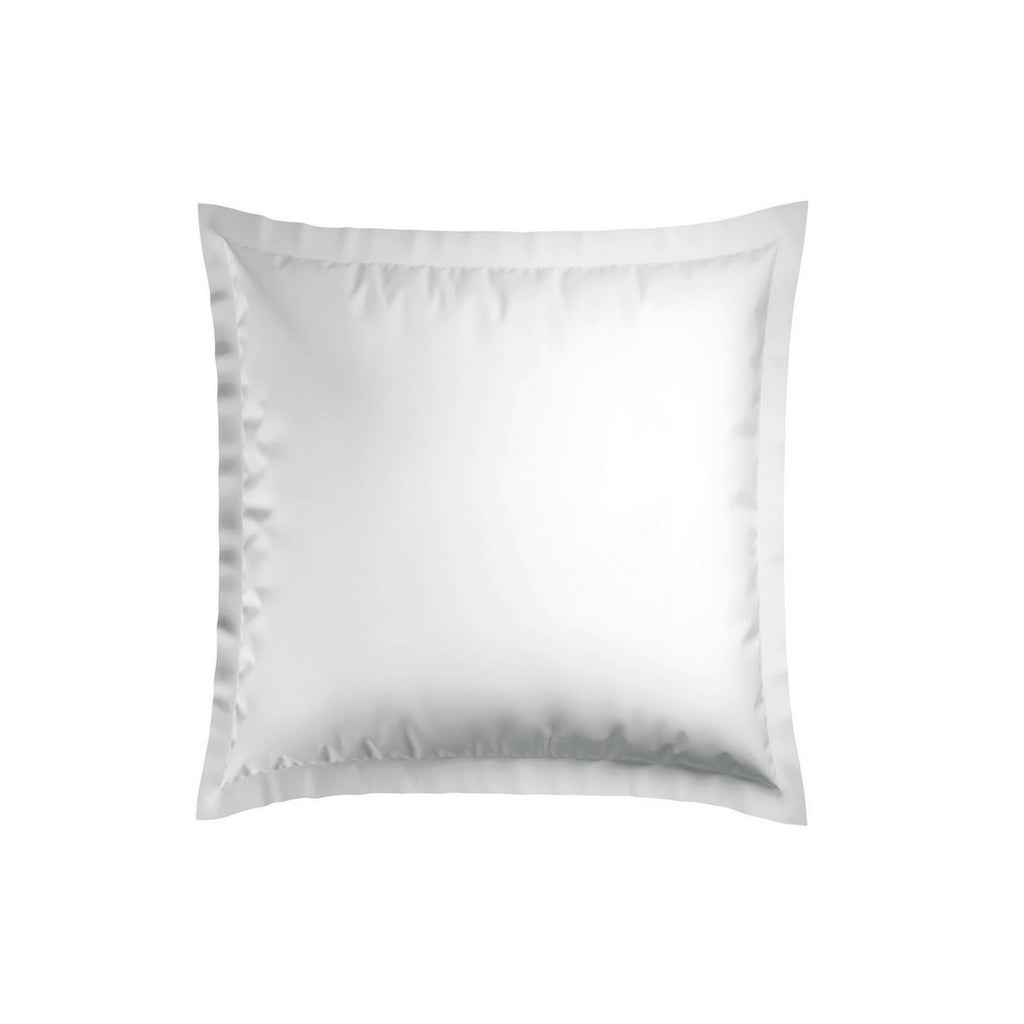 Reine De Nuit - Taie D'Oreiller - Satin De Coton - Grey / Blanc