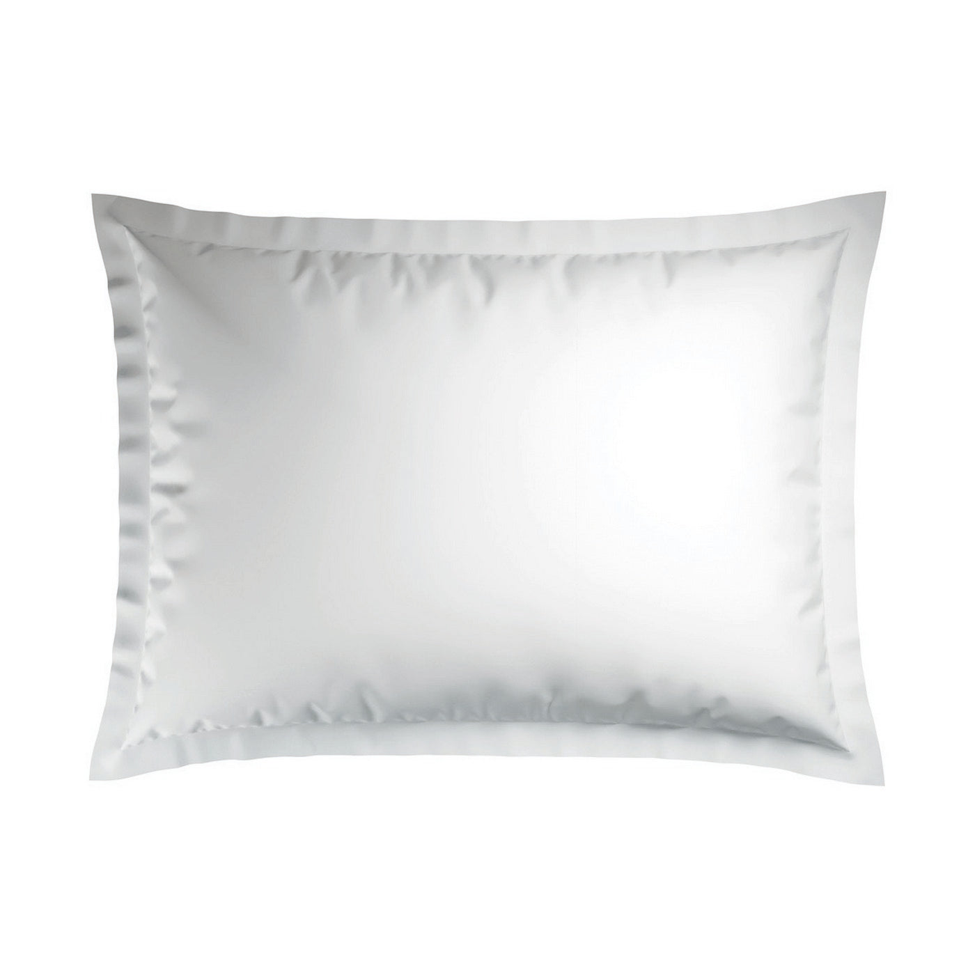 Reine De Nuit - Taie D'Oreiller - Satin De Coton - Grey / Blanc