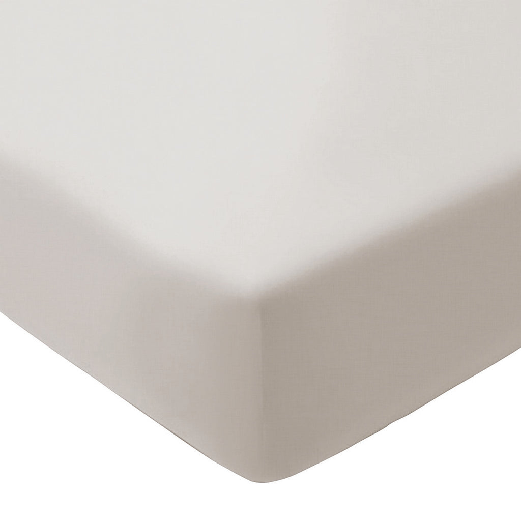 Uni - Drap-Housse - Satin De Coton - Taupe 05