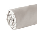 Uni - Drap-Housse - Satin De Coton - Taupe 05
