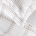 Apolline - Housse De Couette + 1 Ou 2 Taie(S) D'Oreiller - Satin De Coton - Taupe
