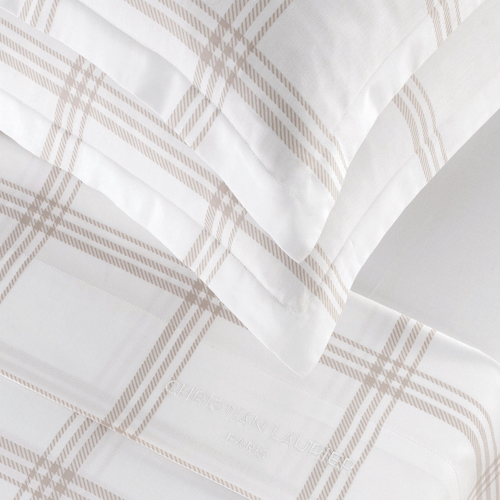 Apolline - Taie D'Oreiller - Satin De Coton - Taupe