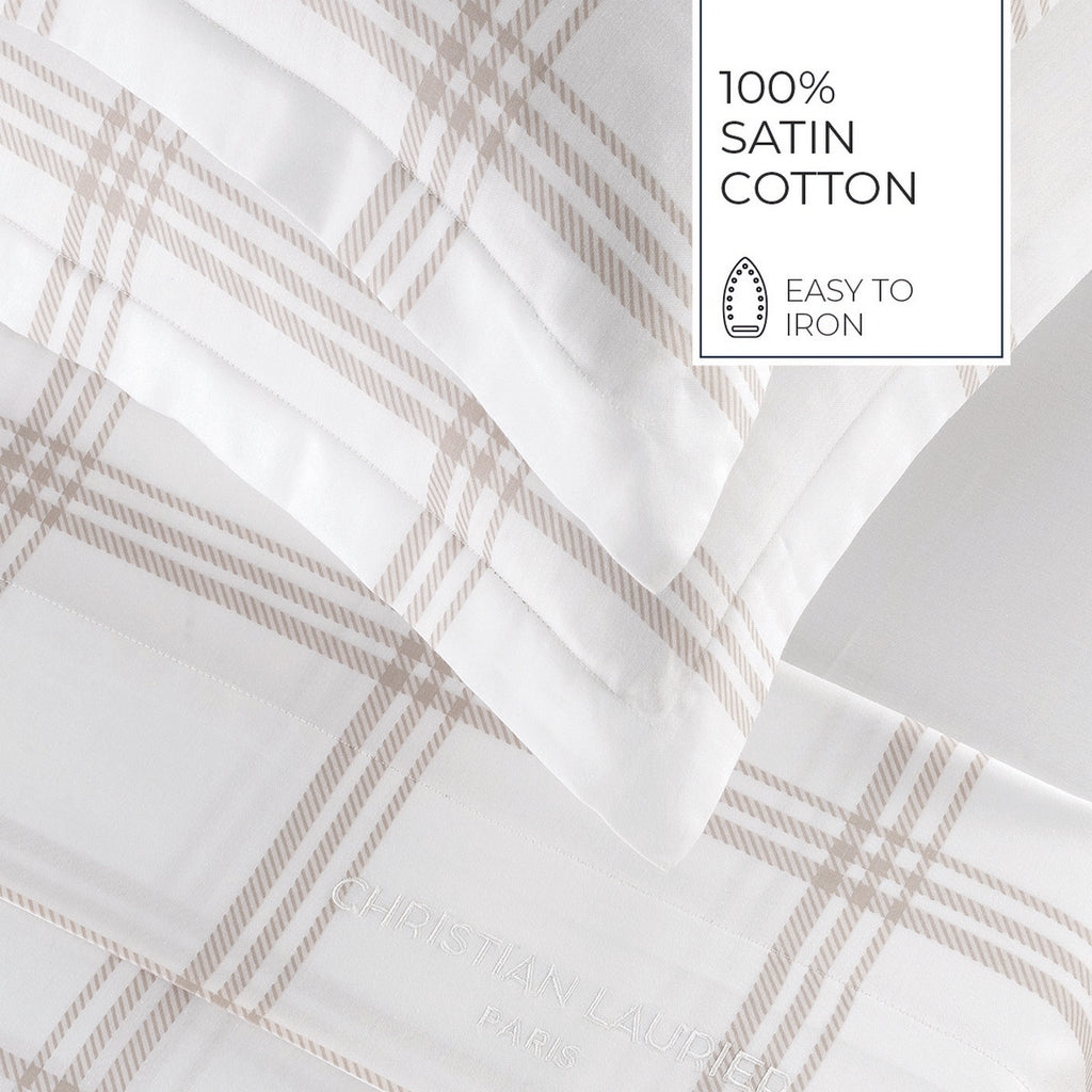 Apolline - Ensemble De Draps - Satin De Coton - Taupe