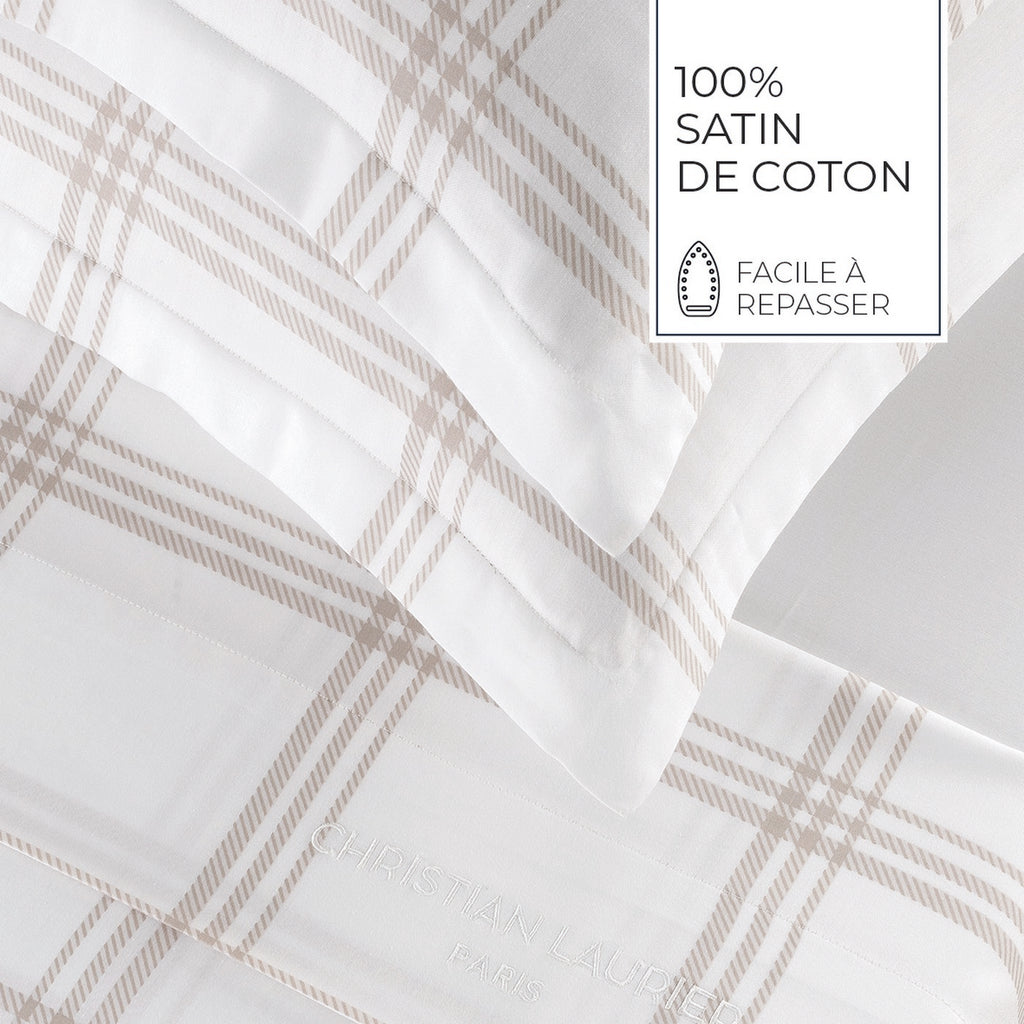 Apolline - Ensemble De Draps - Satin De Coton - Taupe