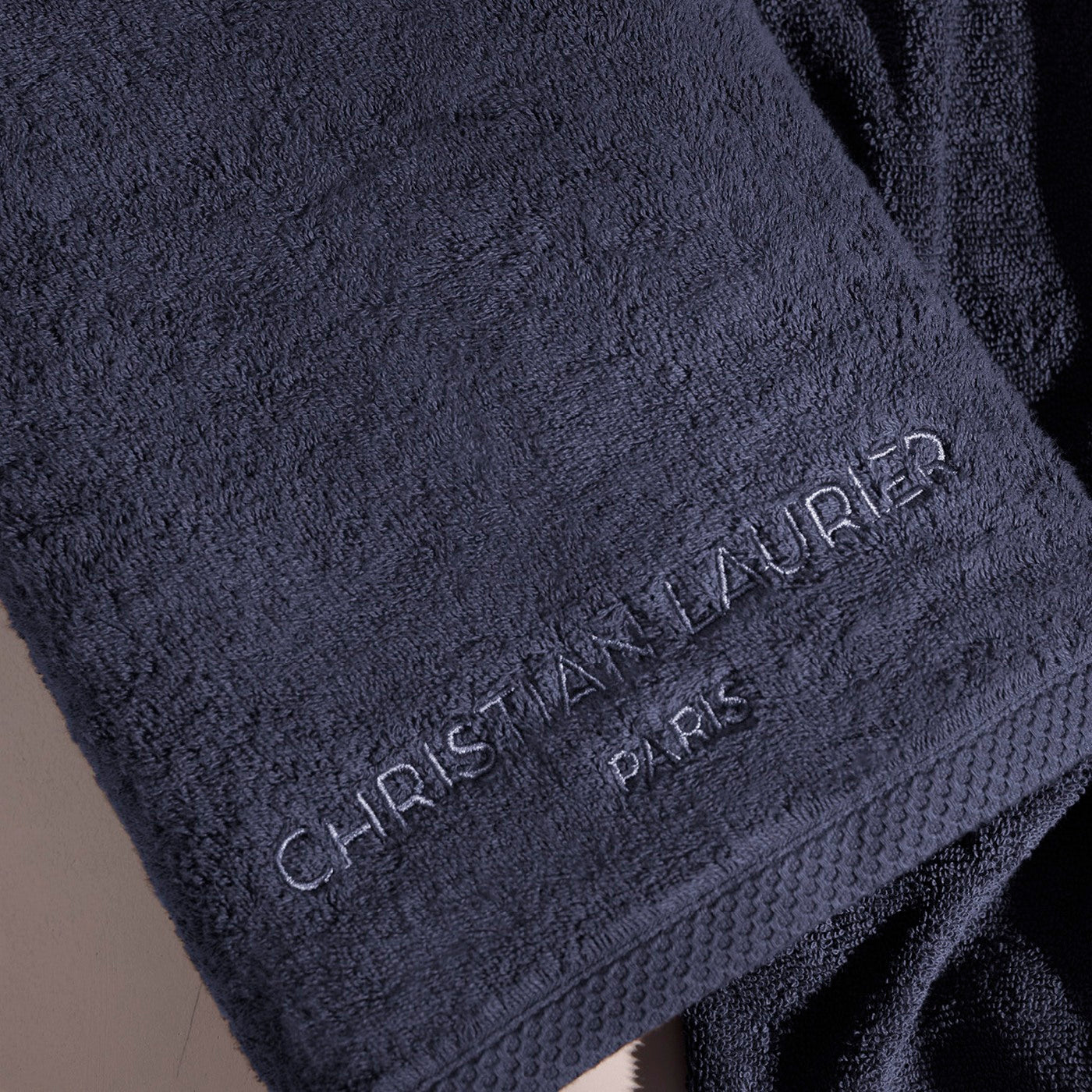 Oasis - Drap De Bain Coton Peigné Lt - Bleu Foncé