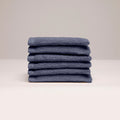 Oasis - Gant De Toilette Coton Peigné Lt - Bleu Gris