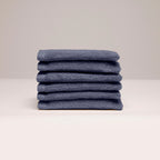 Oasis - Gant De Toilette Coton Peigné Lt - Bleu Gris