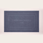 Design 19 - Tapis De Bain Coton - Bleu Gris