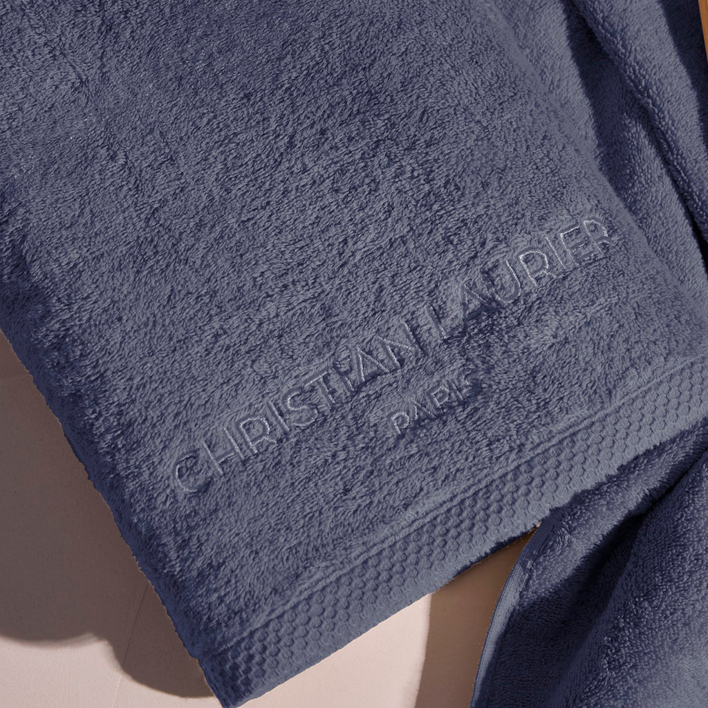 Design 19 - Tapis De Bain Coton - Bleu Gris