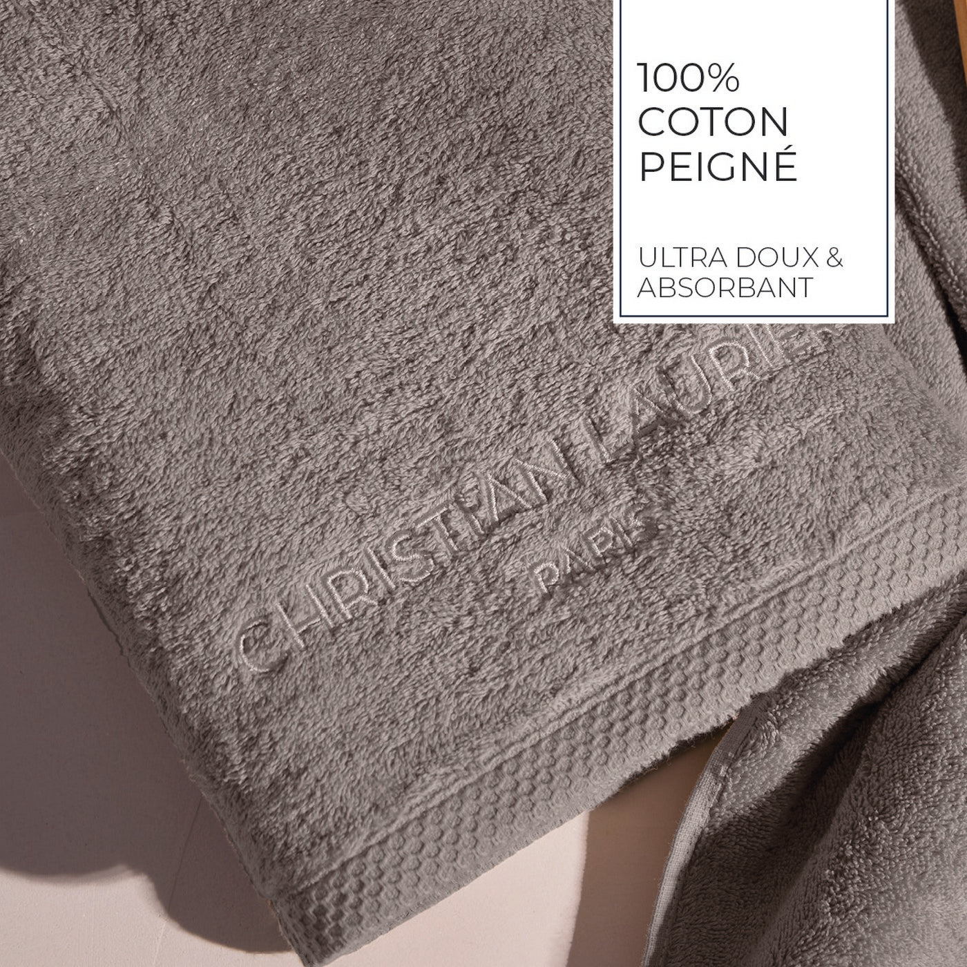 Oasis - Drap De Bain Coton Peigné Lt - Brun