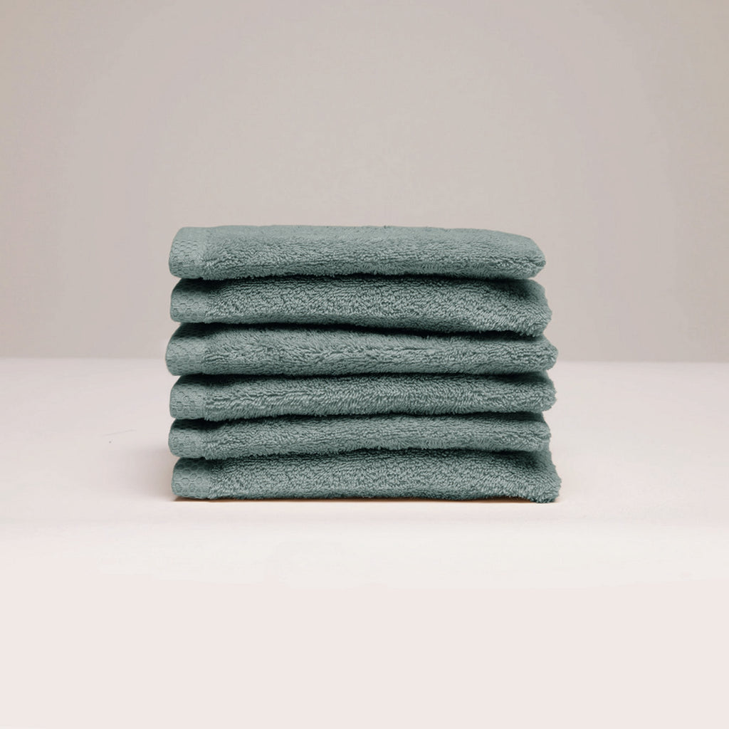 Oasis - Gant De Toilette Coton Peigné Lt - Vert Bouteille