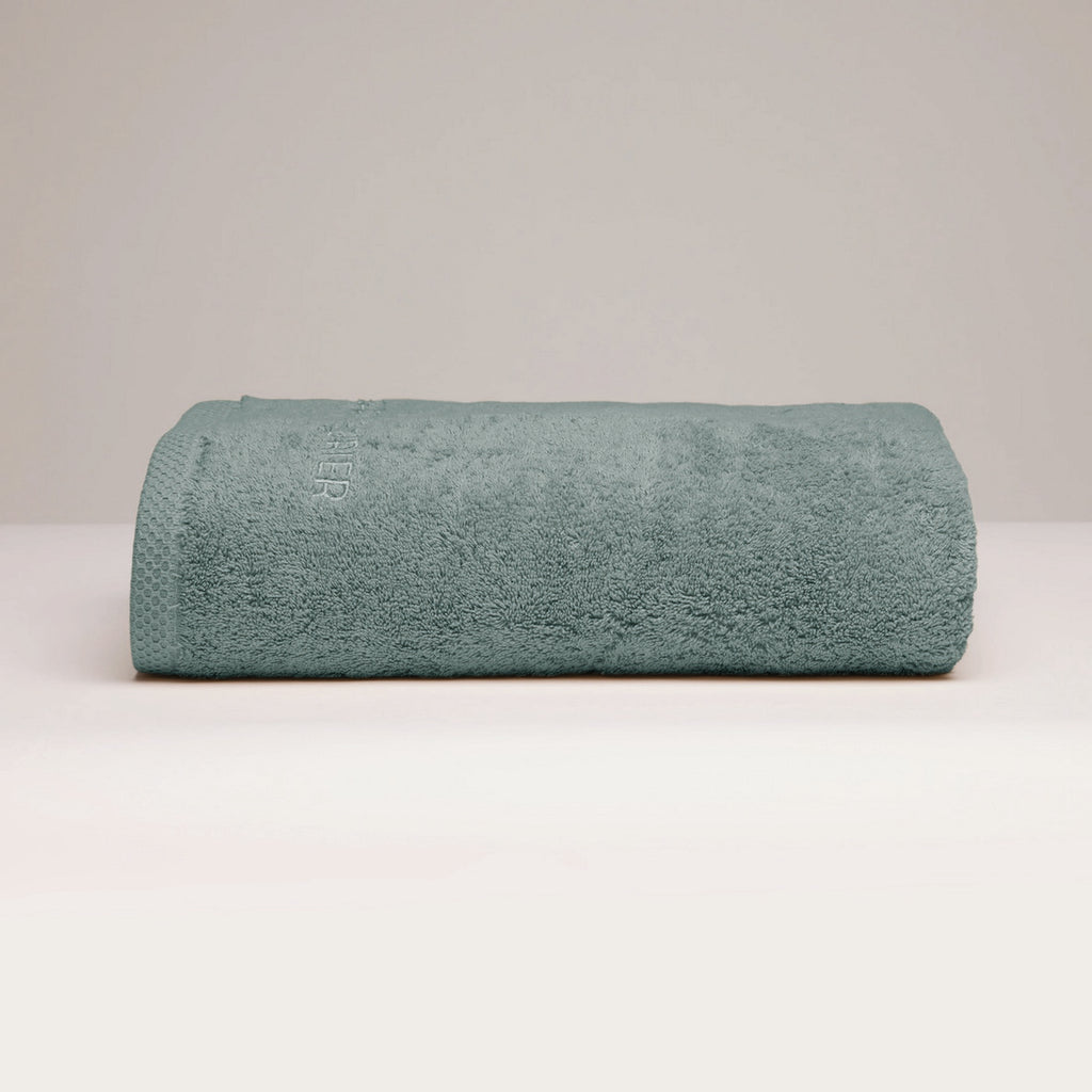 Oasis - Drap De Bain Coton Peigné Lt - Vert Bouteille