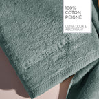 Design 18 - Tapis De Bain Coton - Vert Bouteille