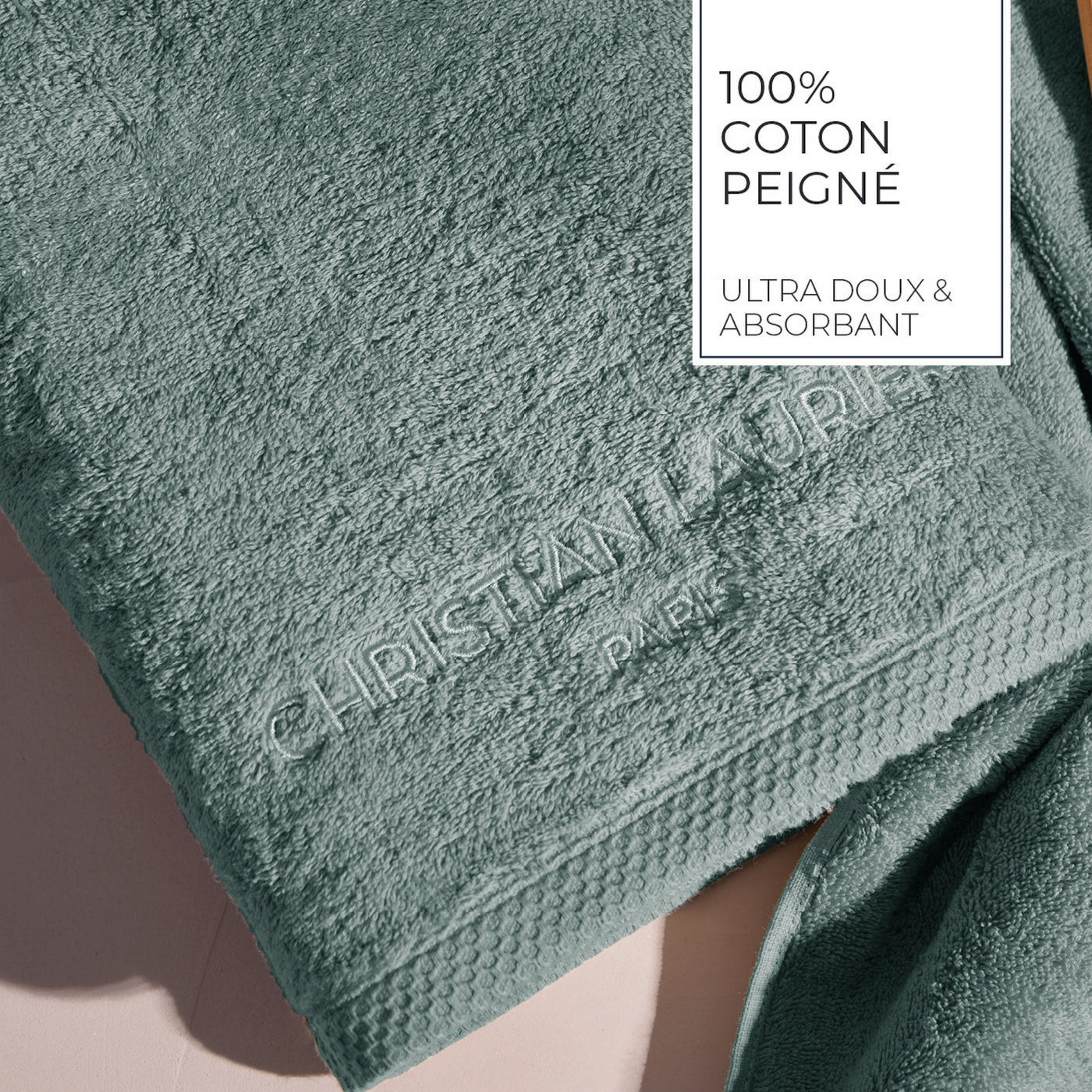 Design 18 - Tapis De Bain Coton - Vert Bouteille