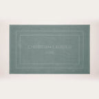 Design 19 - Tapis De Bain Coton - Vert Bouteille