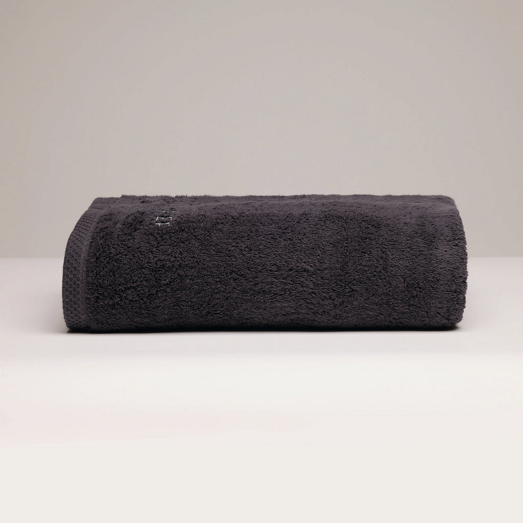 Oasis - Drap De Bain Coton Peigné Lt - Gris Foncé