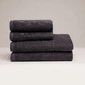 Oasis - Serviette + Drap De Bain Coton Peigné Lt - Gris Foncé