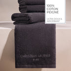 Design 18 - Tapis De Bain Coton - Gris Foncé