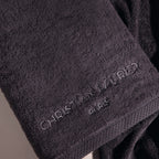 Oasis - Ensemble Complet De Linge De Bain Coton Peigné Lt - Gris Foncé