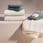 Oasis - Gant De Toilette Coton Peigné Lt - Ivoire