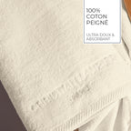 Oasis - Drap De Bain Coton Peigné Lt - Ivoire