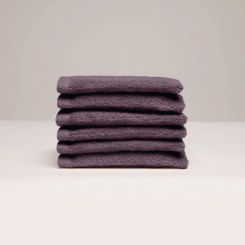 Oasis - Gant De Toilette Coton Peigné Lt - Mauve