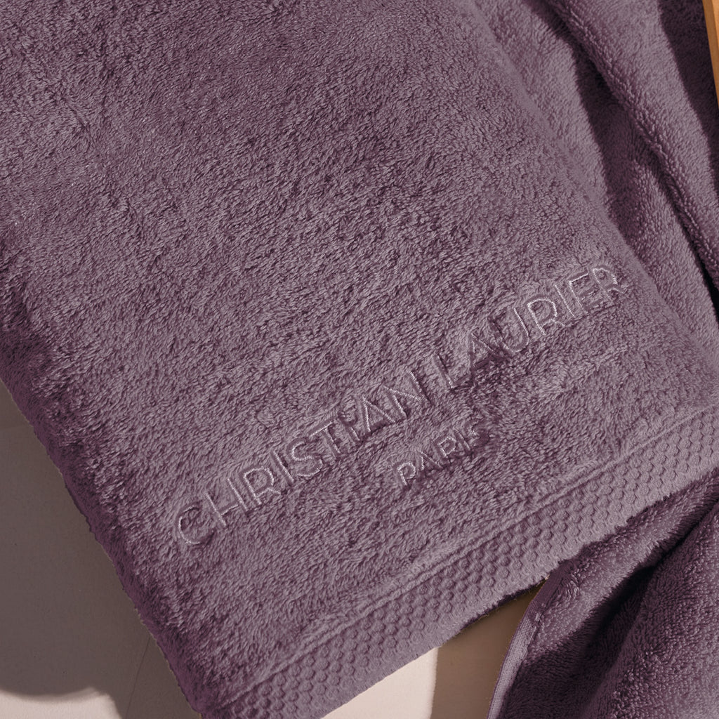 Oasis - Serviette + Drap De Bain Coton Peigné Lt - Mauve