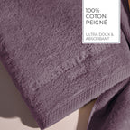 Design 19 - Tapis De Bain Coton - Mauve