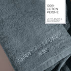 Oasis - Gant De Toilette Coton Peigné Lt - Bleu De Prusse