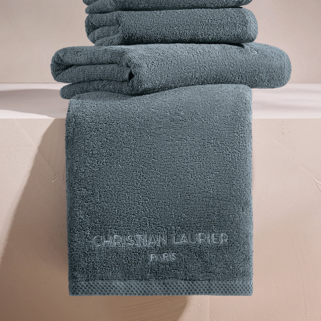 Oasis - Gant De Toilette Coton Peigné Lt - Bleu De Prusse