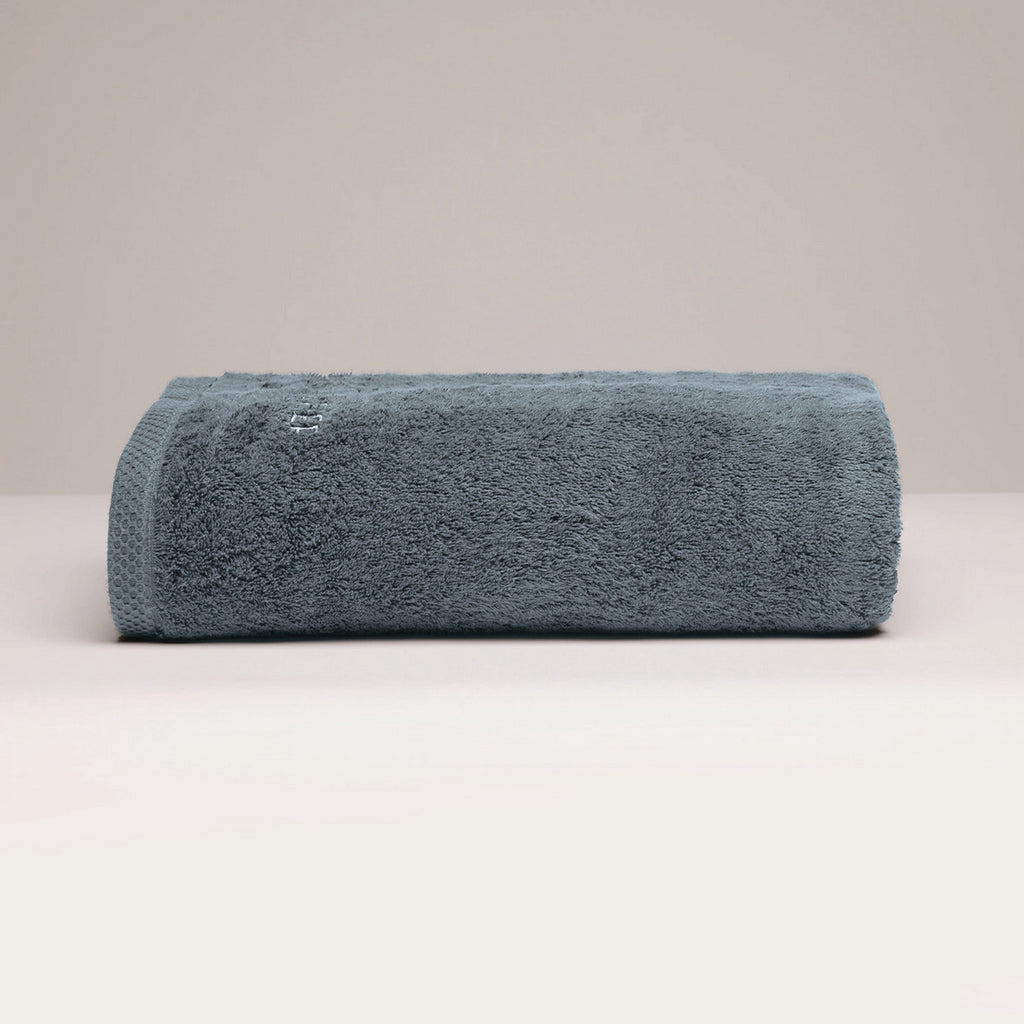 Oasis - Drap De Bain Coton Peigné Lt - Bleu De Prusse