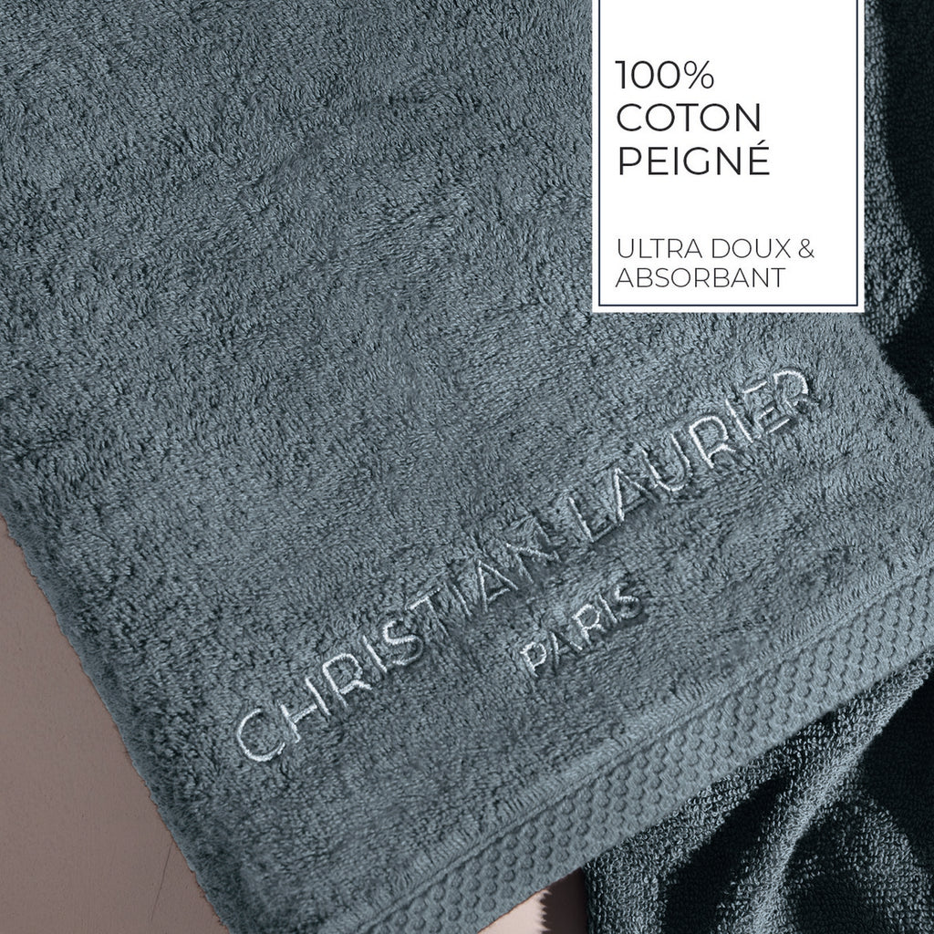 Design 19 - Tapis De Bain Coton - Bleu De Prusse