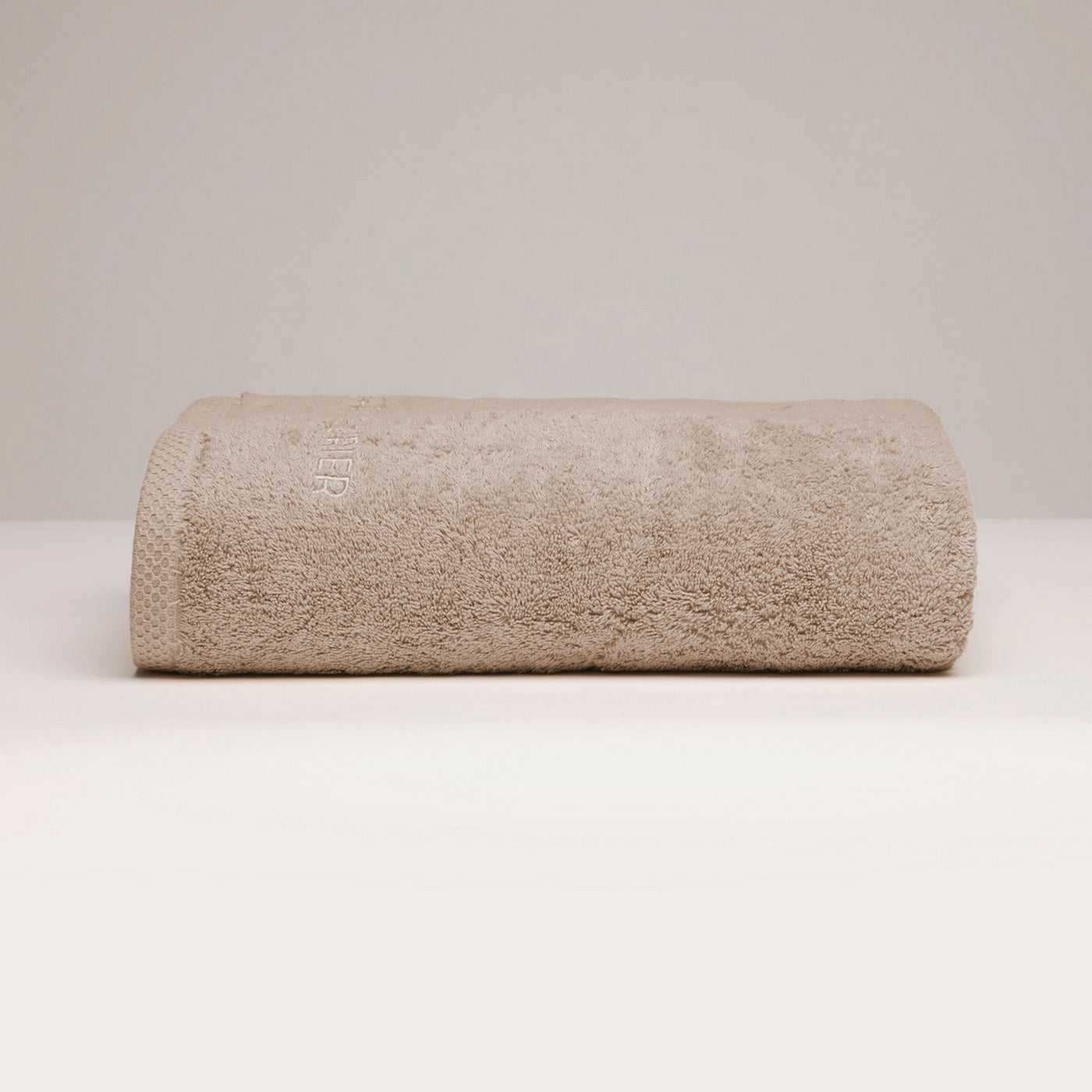 Oasis - Drap De Bain Coton Peigné Lt - Taupe